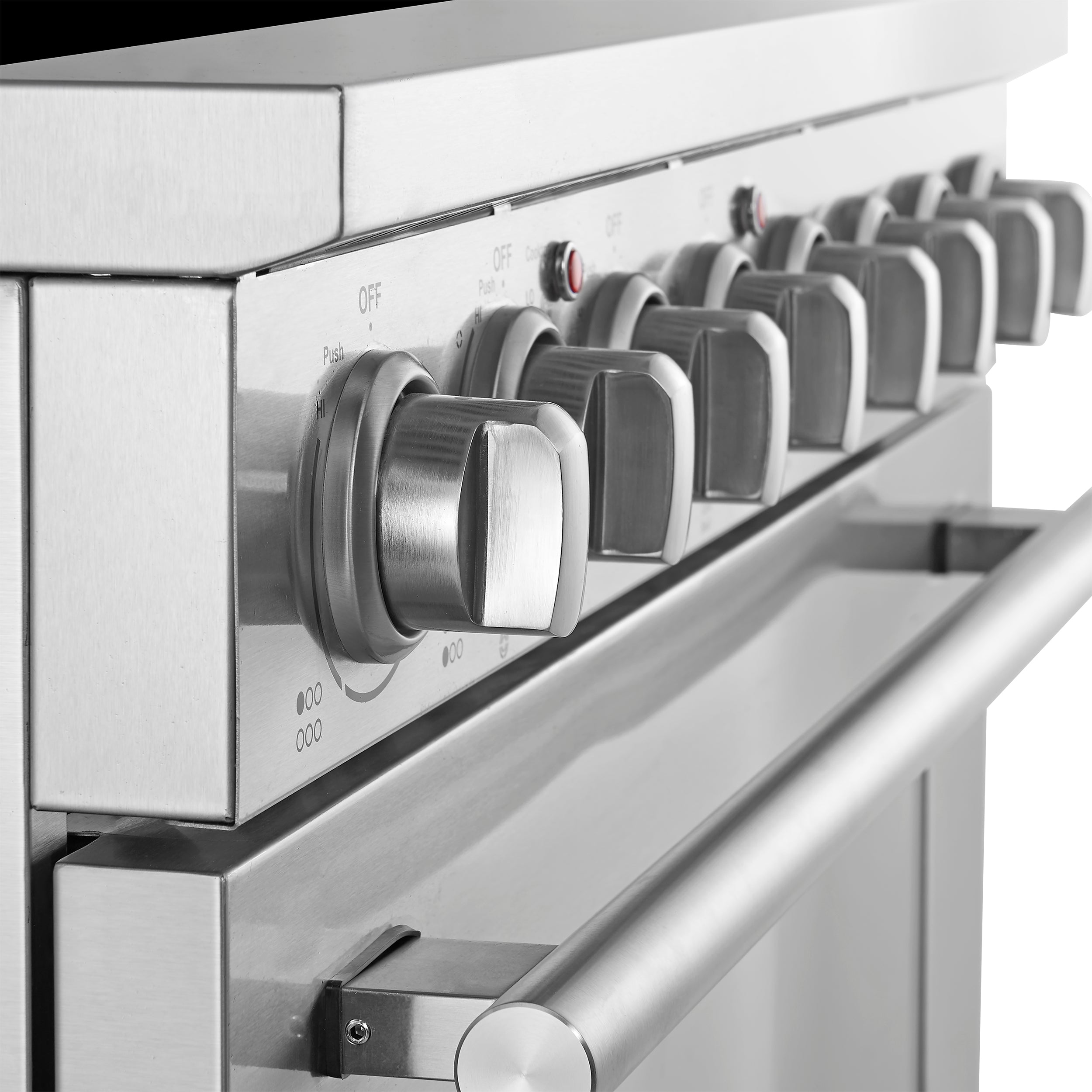Forno Paolo 36 Inch Freestanding Electric Range, Stainless Steel, 5.44 cu.ft, True Convection Oven, Energy Efficient