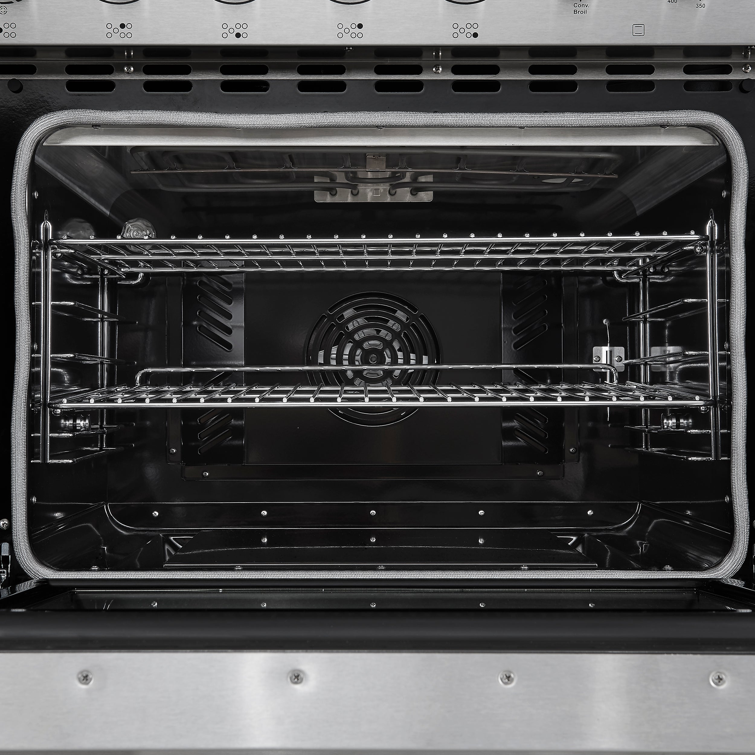 Forno Paolo 48 Inch Freestanding Electric Range, Stainless Steel, 6.7 cu.ft, True Convection Oven, Energy Efficient