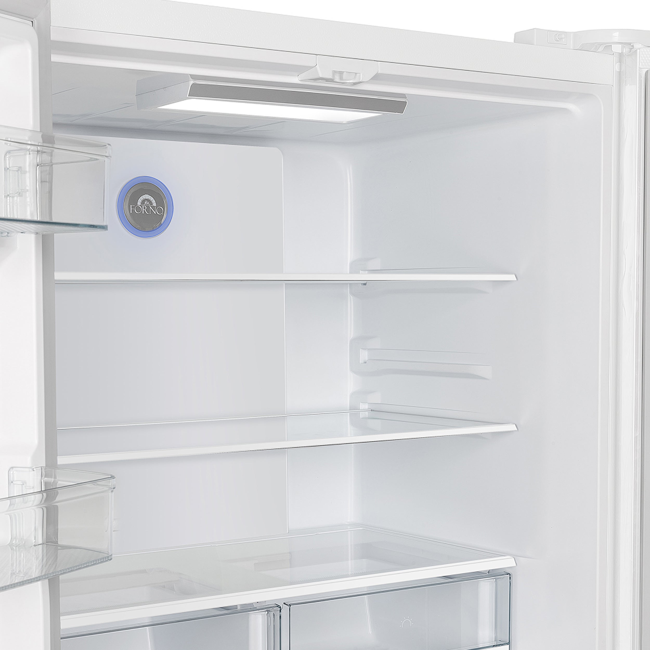 Forno Moena Espresso 36-Inch White French Door Refrigerator, 19.2 Cu. Ft., Frost-Free, Automatic Ice Maker, ENERGY STAR Certified