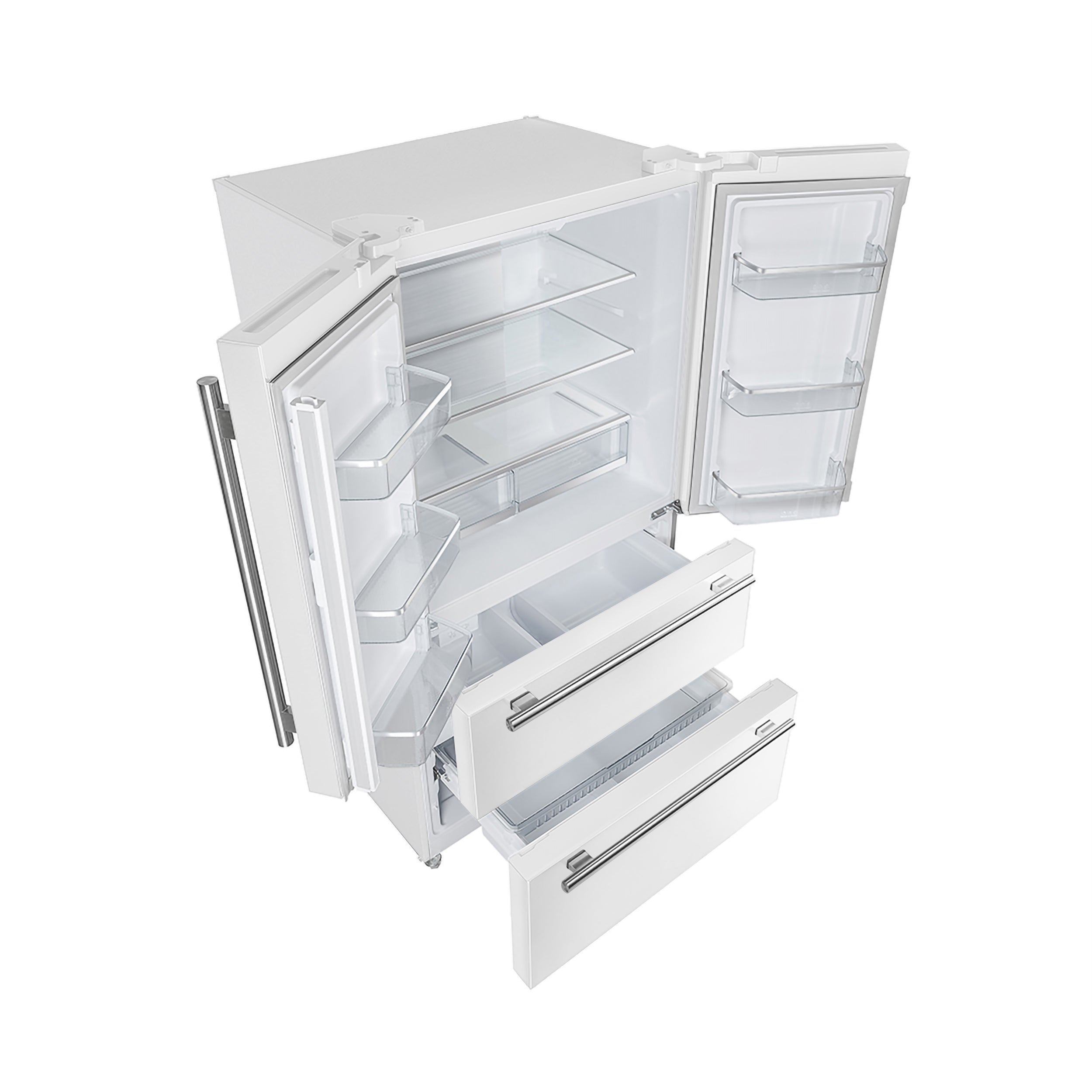 Forno Moena Espresso 36-Inch White French Door Refrigerator, 19.2 Cu. Ft., Frost-Free, Automatic Ice Maker, ENERGY STAR Certified