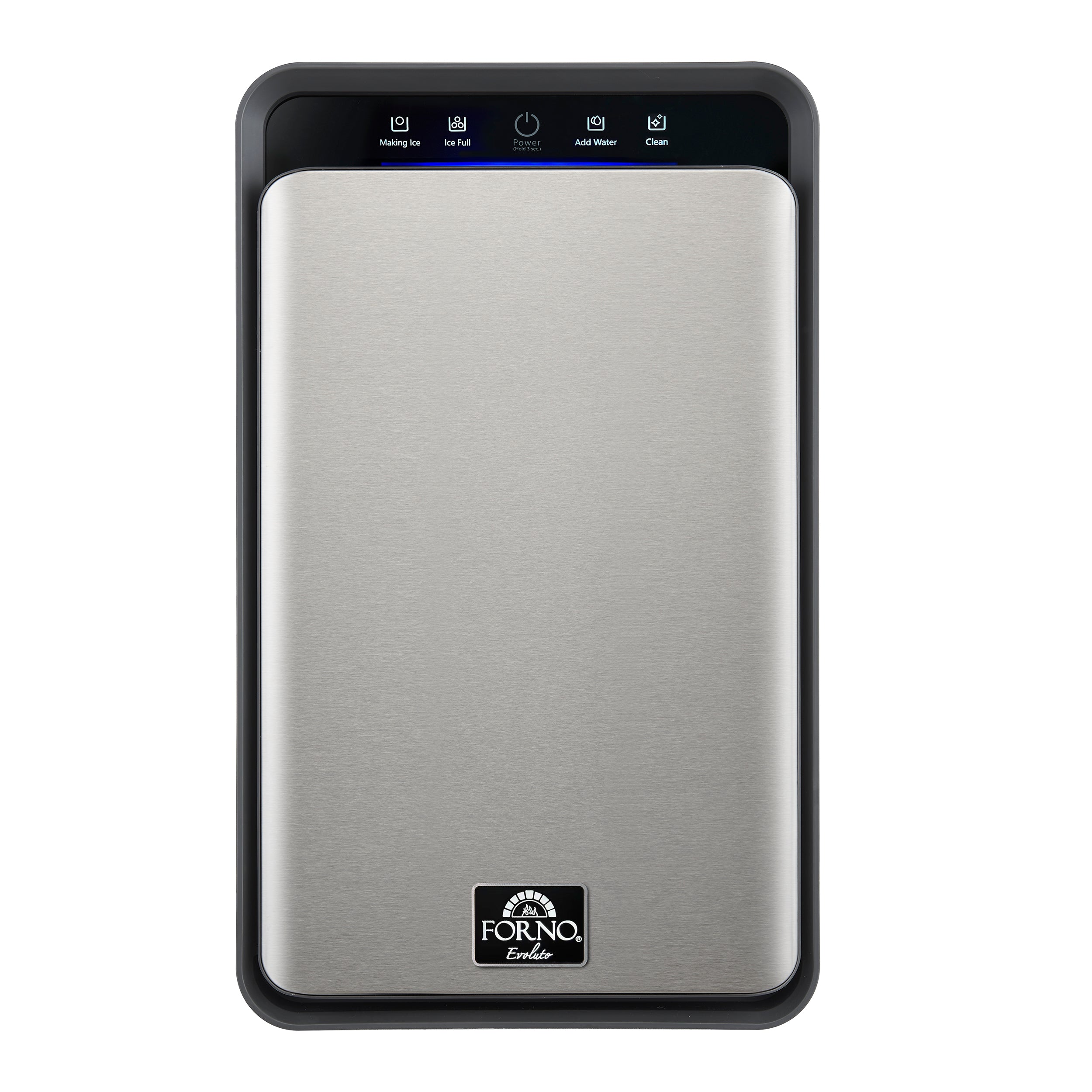 Sferico 11-in Ice Maker, Silver, 32 clear 2-in slow-melting spheres daily, stores more than 10 balls