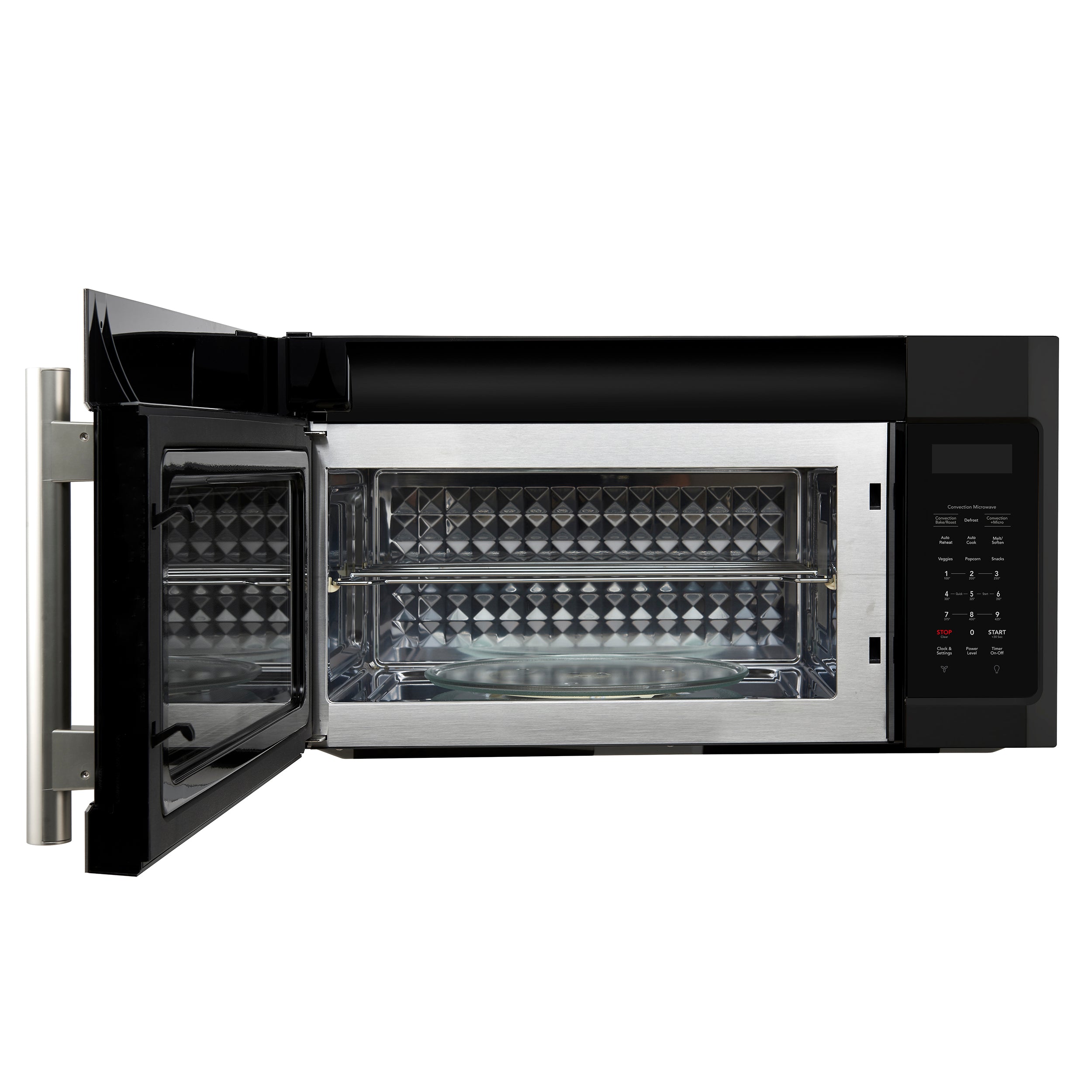 Forno Fornace 30-Inch Over the Range Convection Microwave, Black – 1.5 cu.ft, 300 CFM Vent, Touch Control, LED Light