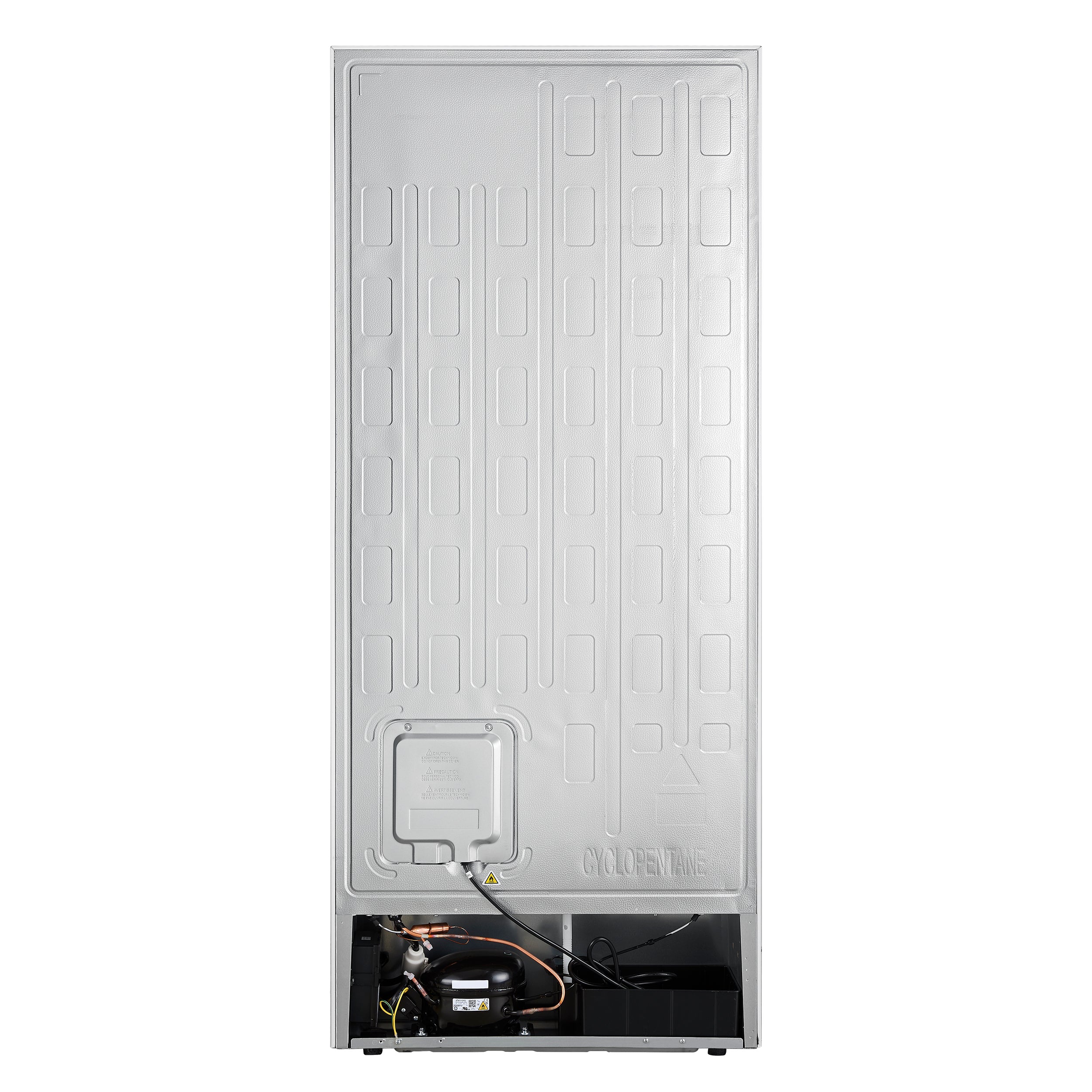 Forno Maderno 28-Inch Built-In Convertible Refrigerator in White with Antique Brass Handle, 13.6 cu.ft. Right Swing with Decorative Grill - 32-Inch Wide