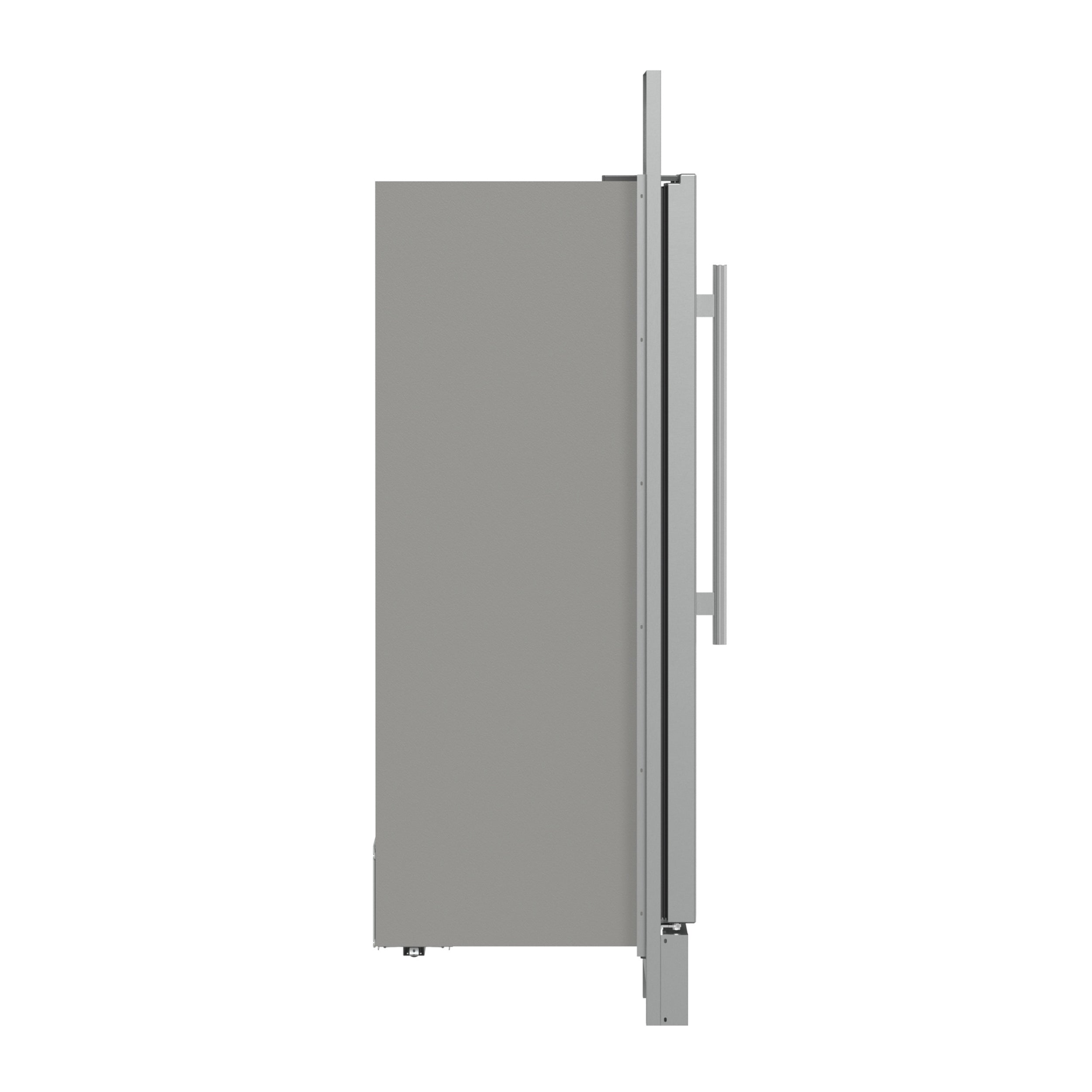 Forno Fortezza 32 Inch Right-Swing Convertible Refrigerator/Freezer with Trim Kit, Stainless Steel, Total No Frost