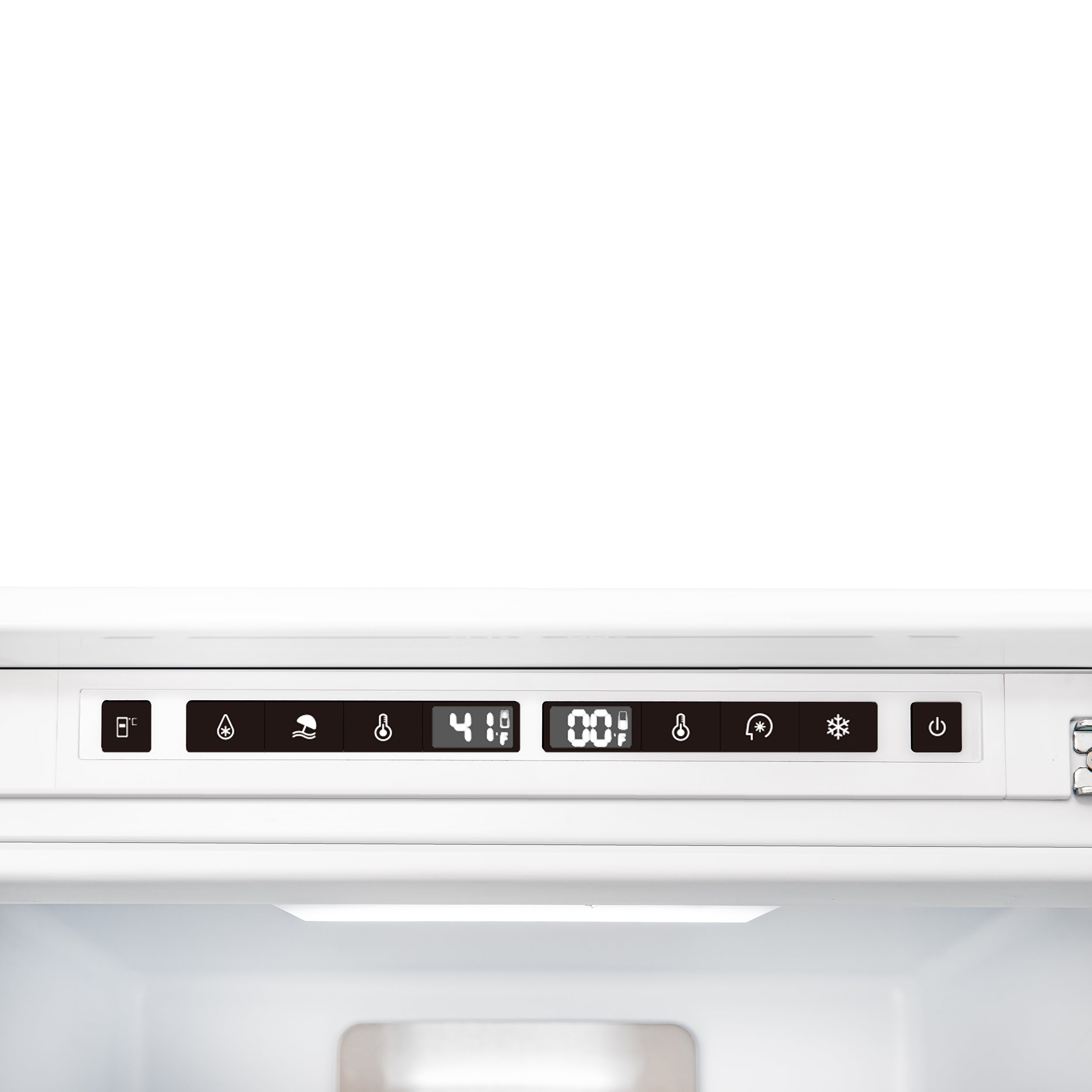 Forno Rivestito 22 Inch Panel Ready Bottom Freezer Refrigerator, 8.6 cu. ft., Total No Frost, Fast Cool & Fast Freeze
