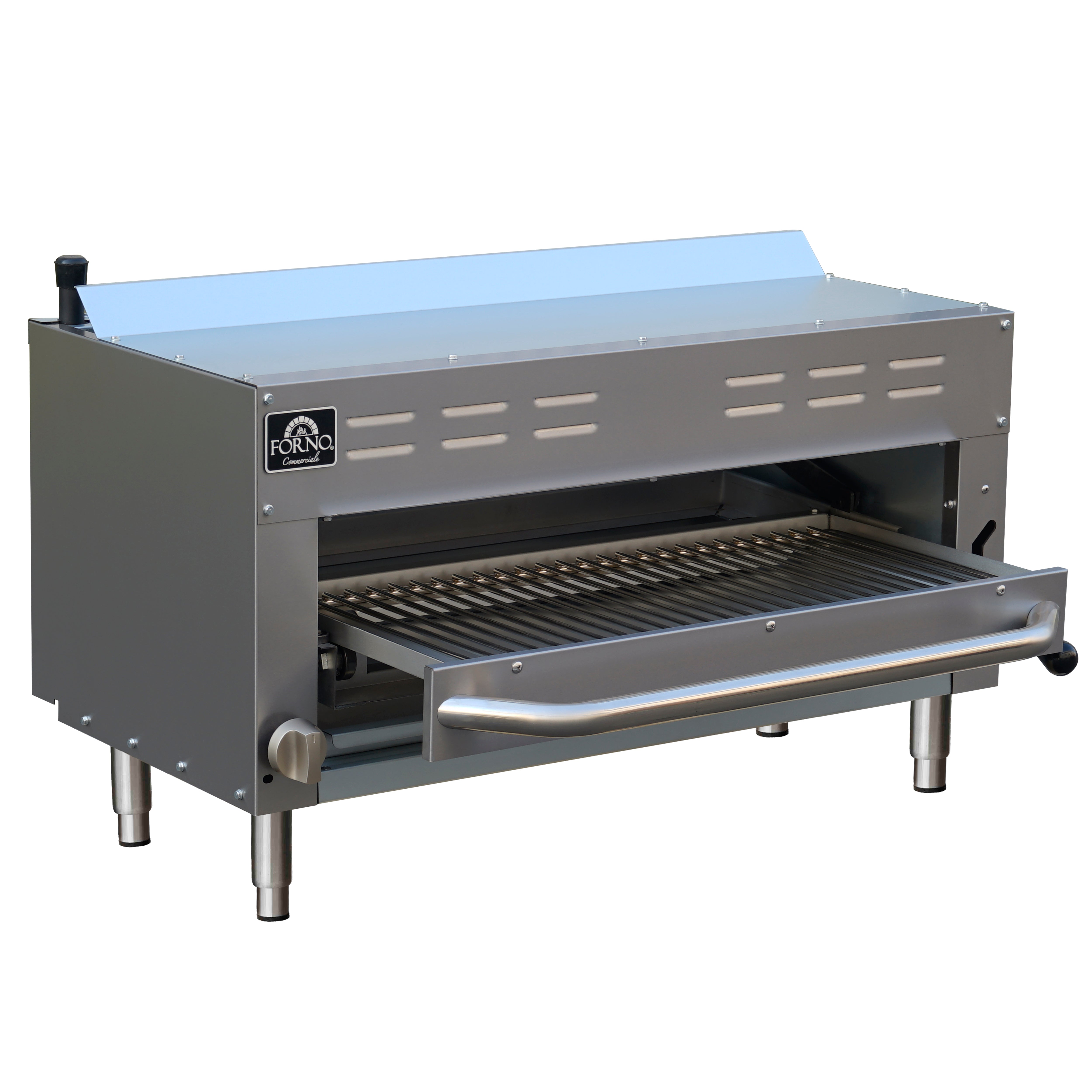 Forno Commerciale Gas Salamander, 35 000 BTU, Infrared Broiler, Adjustable Rack, LP convertible.