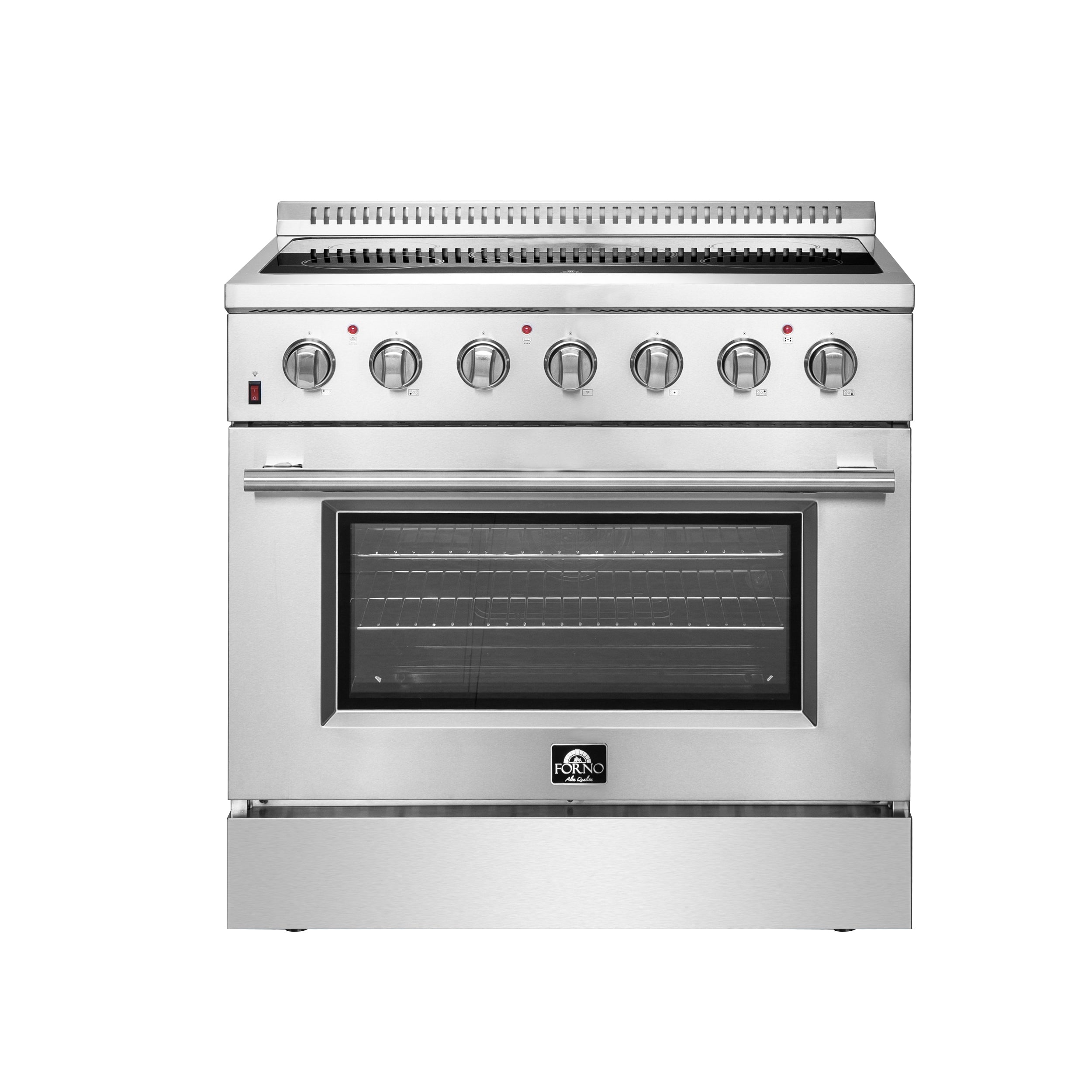 Forno Galiano 36-Inch Freestanding Electric Range, True Convection, Energy Efficient