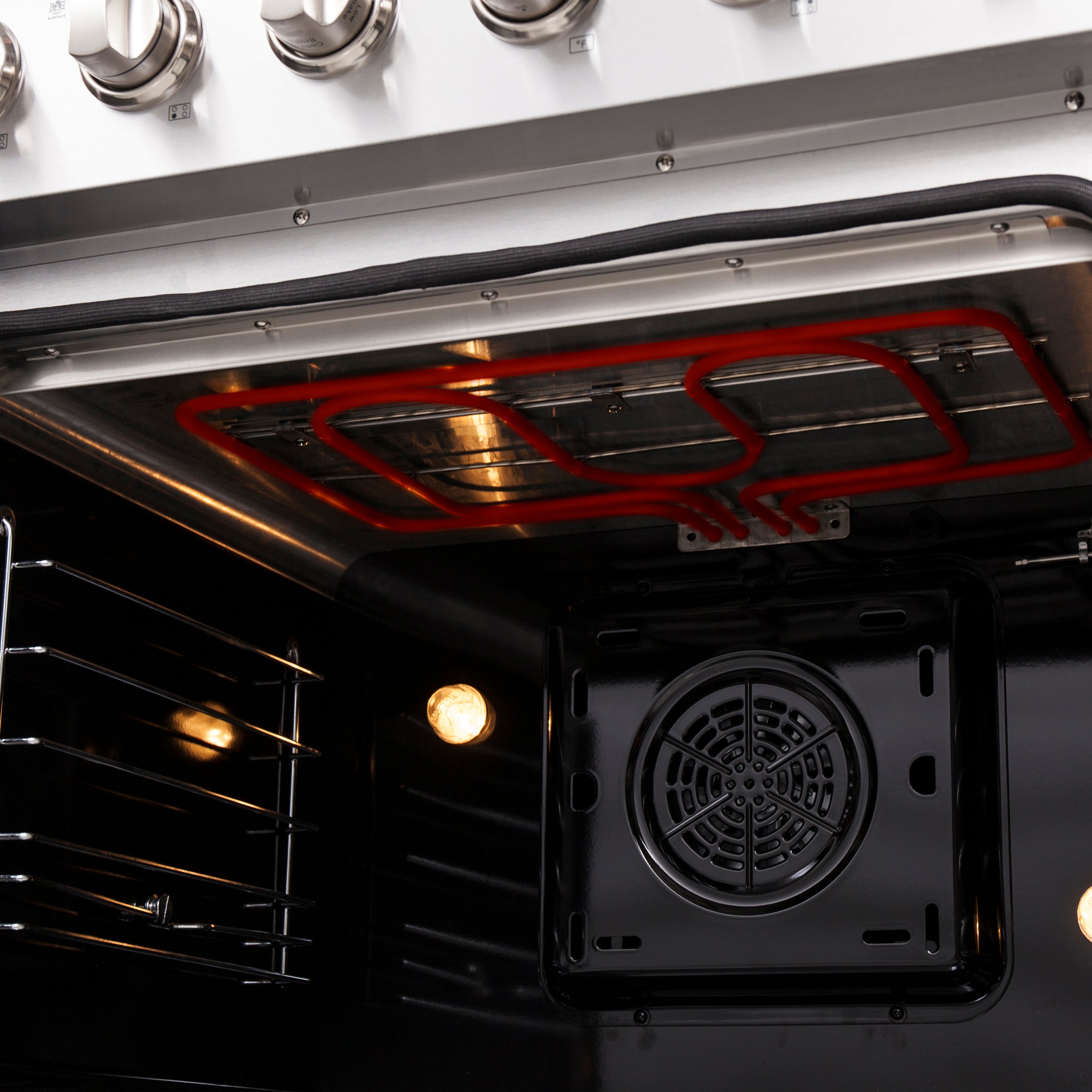 Forno Galiano 30-Inch Freestanding French Door Electric Range, True Convection, Energy Efficient