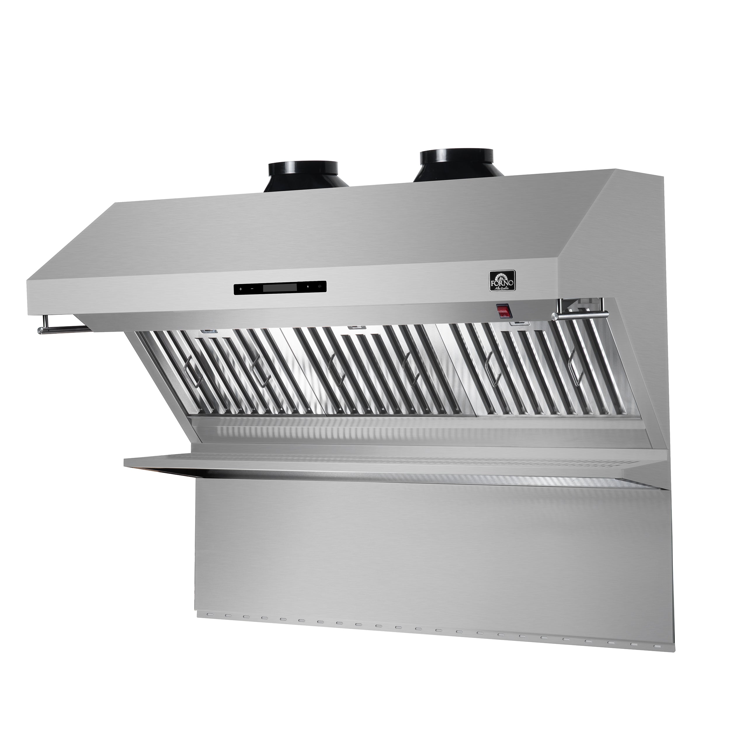 Forno Savona 48-Inch Wall Mount Range Hood, Baffle Filters, Backsplash Included