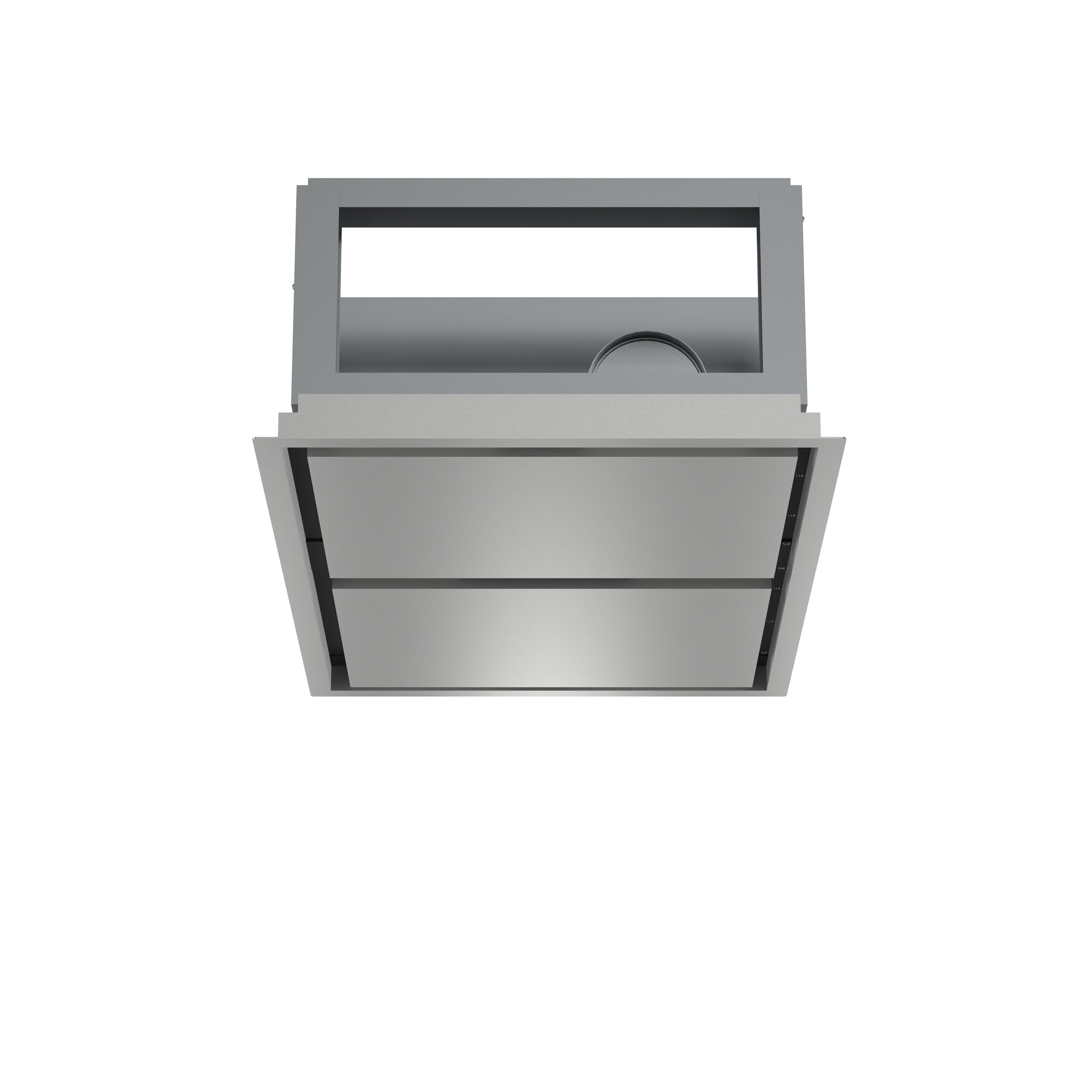 FORNO Arezzo 44-Inch Recessed Ceiling Range Hood, Dual Motors, 1200 CFM, Hybrid Filters, Remote Control