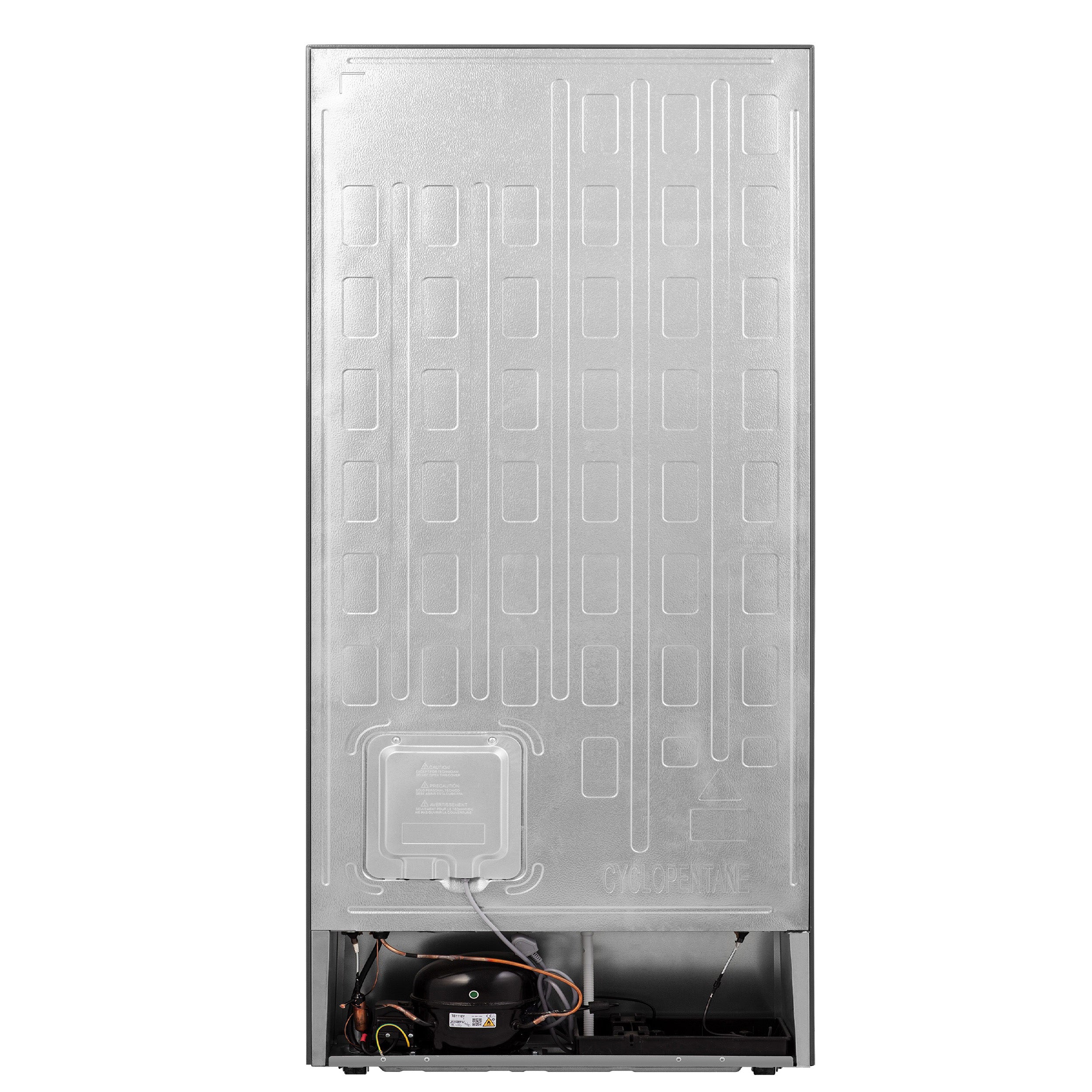 FORNO Maderno 28" Left Swing Convertible Freestanding Refrigerator/Freezer in Stainless Steel 13.6 cu.ft.