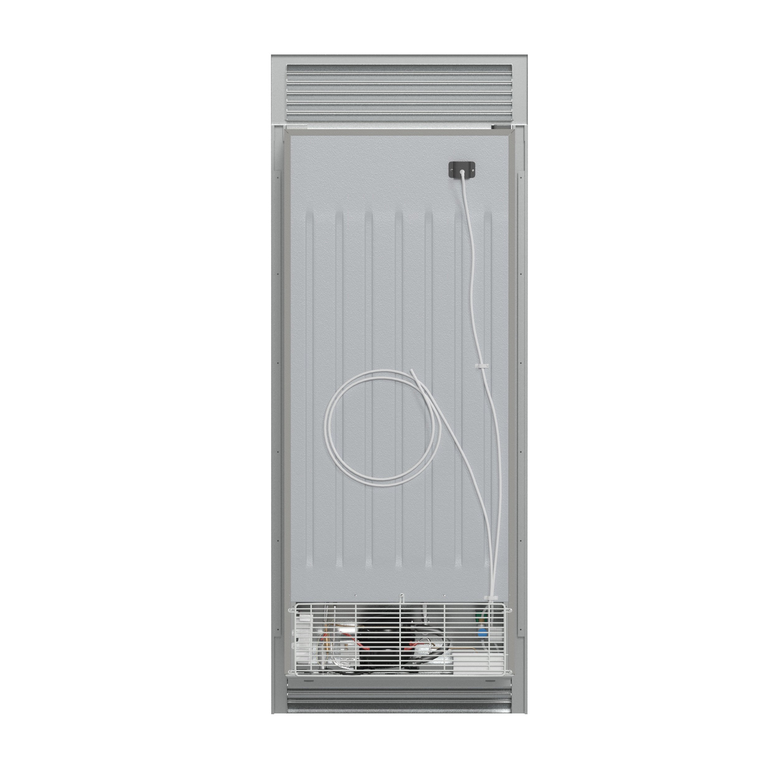 Forno Fortezza 32 Inch Left-Swing Freezer with Standard Trim Grill, Stainless Steel, with Automatic Ice Maker