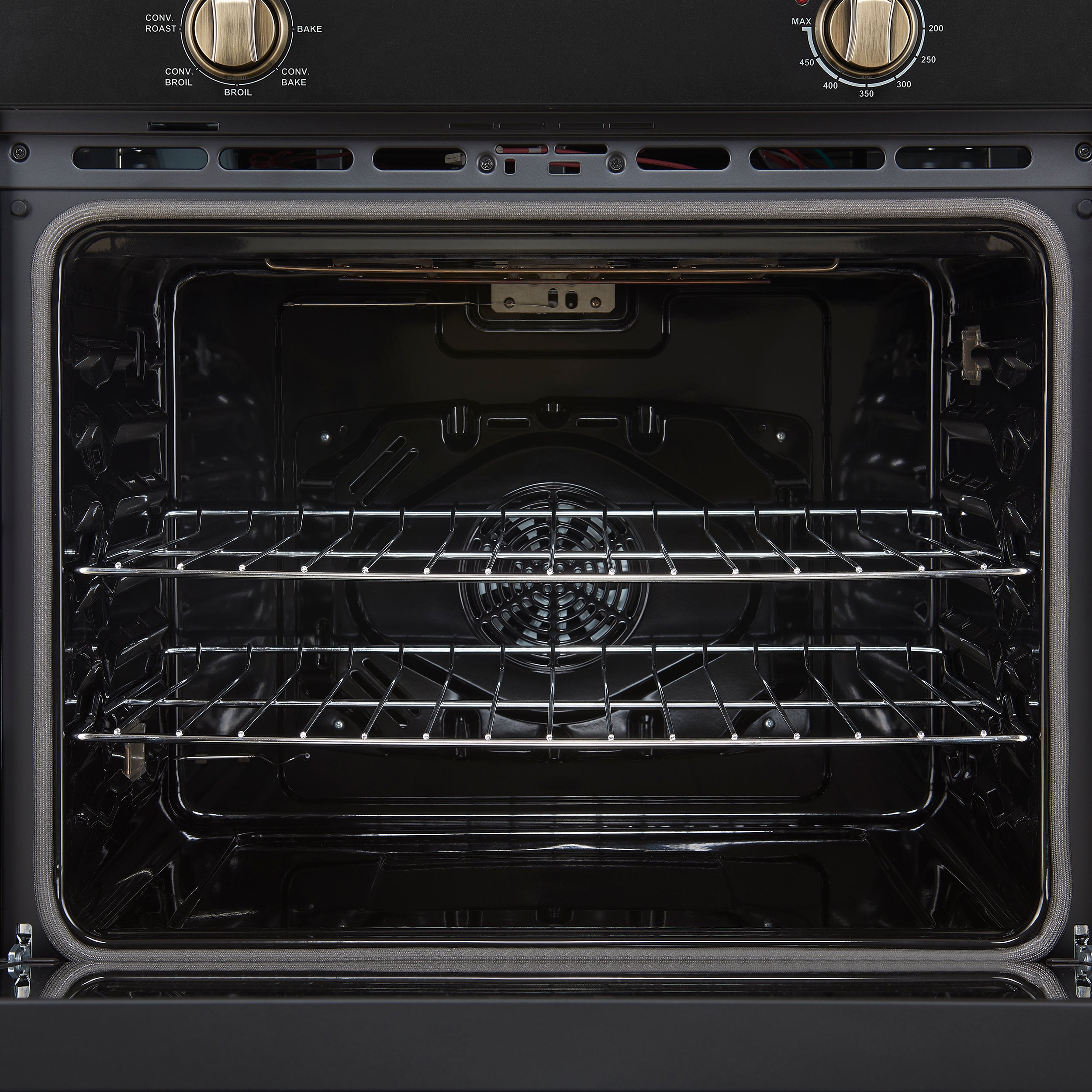 Forno Vomero 30-Inch Wall Oven, Black, 5 cu.ft Capacity, 3550 Watts Convection, Mechanical Controls, Manuel Steam Clean