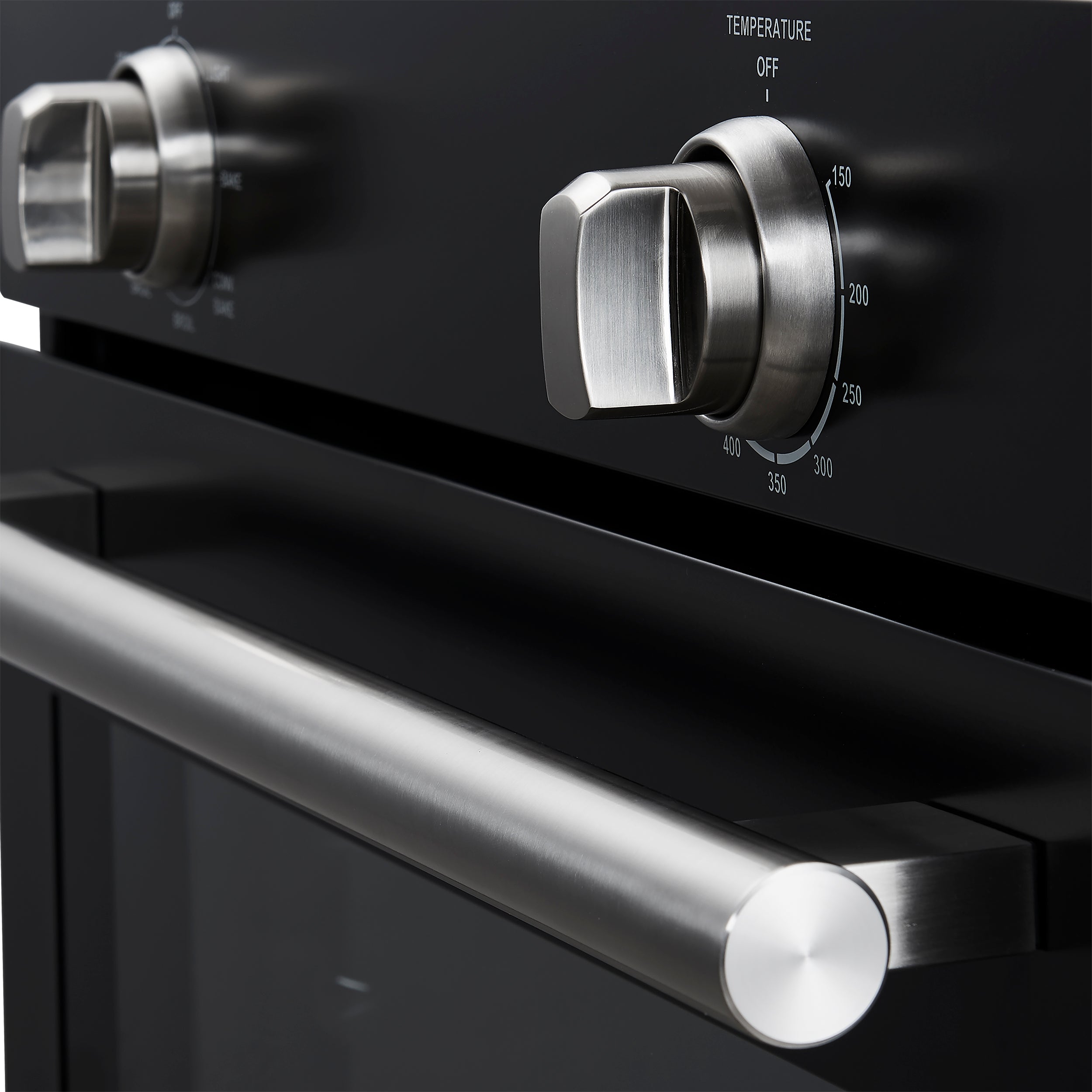 Forno Vomero 30-Inch Wall Oven, Black, 5 cu.ft Capacity, 3550 Watts Convection, Mechanical Controls, Manuel Steam Clean