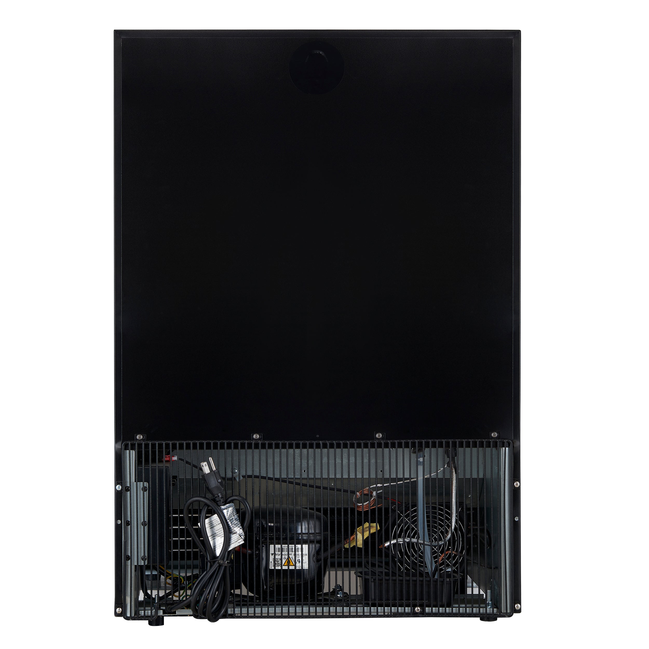 Forno Bacchino 24 Inch Wine Cooler, White with Antique Brass Handles, with LED Lighting, Triple Glass Door, 51 Bottle Capacity, Built-In or Freestanding